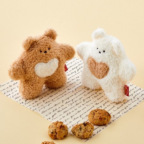 버터샵 버터곰 스탠딩 인형 버터패밀리 16cm, 둘째(브라운)