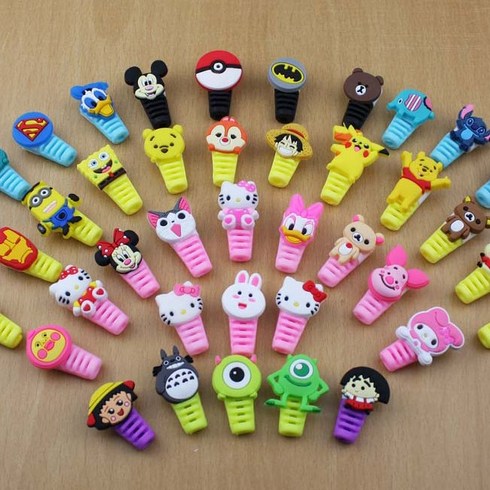 갤럭시 아이폰 공용 케이블 보호캡 충전, A17-리라쿠마브라운, 1개