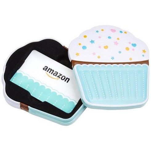 기프트카드 - Amazon.com 생일선물 박스에 담긴 기프트 카드 (다양한 디자인), 0, Birthday Cupcake Tin