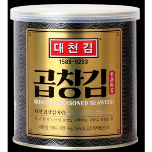 대천 바삭바삭 저염 곱창김 30g x 4캔, 1세트