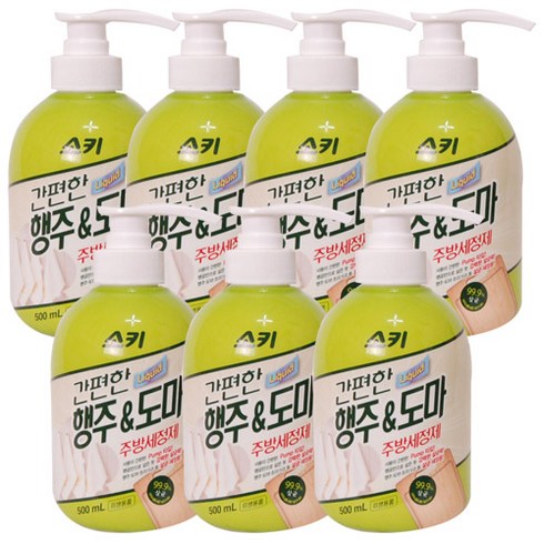 소키 살균 99.9% 행주 & 도마 주방세정제[펌프형] 500ml, 7개