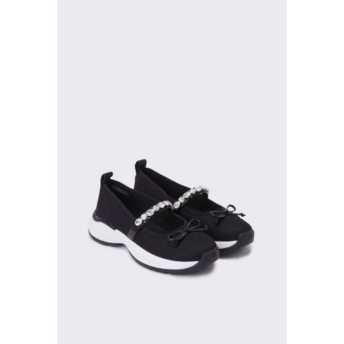 슈콤마보니 스니커즈 Mesh mary jane sneakers(black)_DG4DS24020BLK