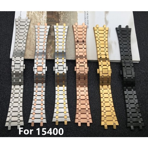 오데마피게 - AP Royal Oak 오데마피게 로얄오크 시계 호환 21mm 26mm 스테인레스 브레이슬릿 시계줄 메탈 밴드 스트랩 15400