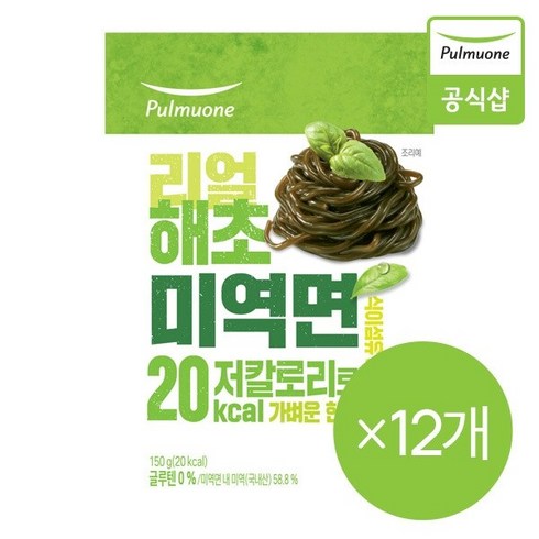 해초면 - [풀무원] 리얼해초미역면 (150g)X 12개, 리얼해초미역면X12개, 150g