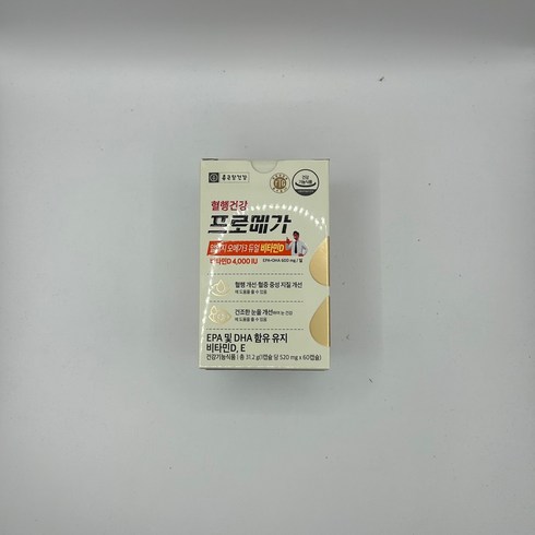 종근당건강 프로메가 알티지 오메가3 듀얼 비타민D 520mg X 60캡슐, 60정, 6개