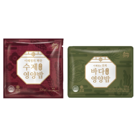 빅마마 이혜정의 꽉찬 수제 영양밥 120g x20개 - 빅마마 빅마마 이혜정의 꽉찬 수제 영양밥 120gX10팩+전복 바다밥 120gX10팩, 10개