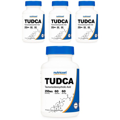 뉴트리코스트 TUDCA 타우로우르소데옥시콜 애시드 250mg 캡슐, 4개, 60정