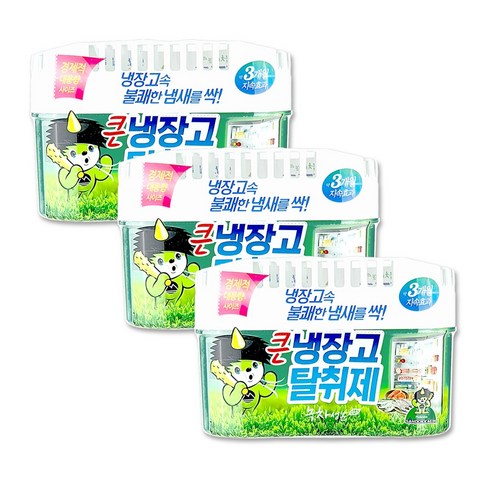 산도깨비 큰 냉장고 탈취제 본품 녹차, 420g, 6개