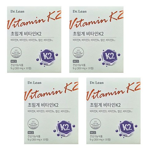 닥터린 초임계 비타민K2 12개월분 - 닥터린 초임계 비타민K2 30정 4박스