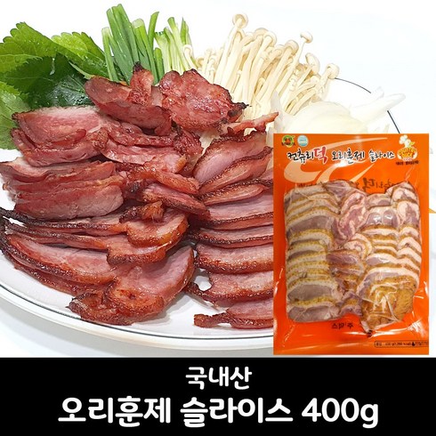 컨츄리덕 오리훈제 슬라이스(국산) 400g, 1개