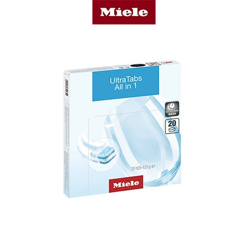 [Miele 본사] 밀레 식기세척기 태블릿 세제 울트라탭 올인원, 425g, 1개