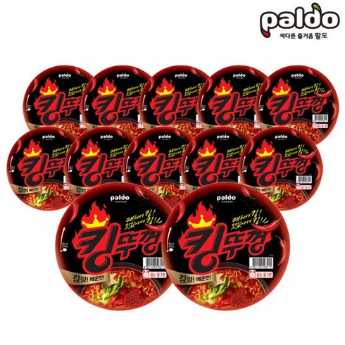 팔도 킹뚜껑 컵라면 110g, 12개