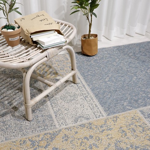 벨기에 BALTA 멜리사 사이잘룩 러그 카페트 사계절 거실 식탁 카페트