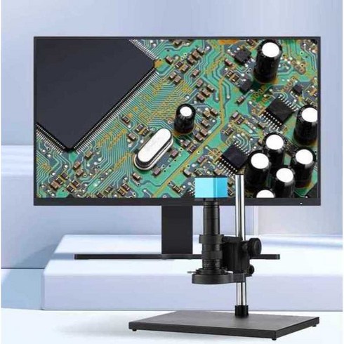 산업용 전자 현미경 기판 회로 공업용 디지털 CCD, 4800-4K+13.3인치 화면 HDMI