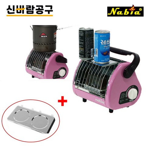 2023년 가성비 최고 캠핑난로sgh - 나비아 캠핑난로 SGH-210+열차단판/낚시난로 가스히터 가스난로 부탄난로, SGH-210+열차단판