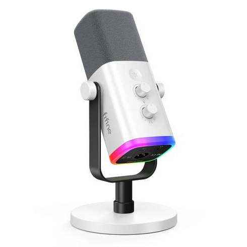 다이나믹마이크 FIFINE XLR USB 다이나믹 헤드폰 녹음 스트리밍 게임용 Amplgame AM8W, 1.WHITE