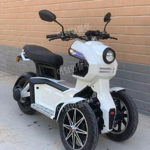 역삼륜오토바이 3륜 삼발이 전동 스쿠터 앞바퀴두개 오토바이 삼륜차, 핑크