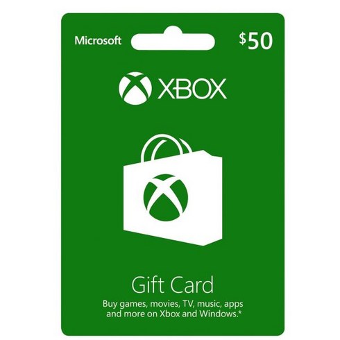 Xbox $50 기프트 카드, 1개