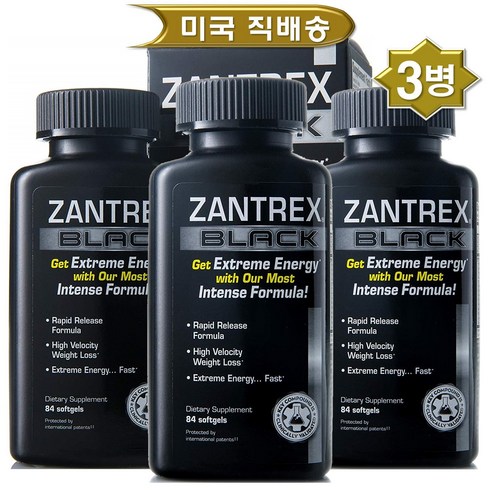 잔트렉스 블랙 84 소프트젤 X 3병, 84정, 3개