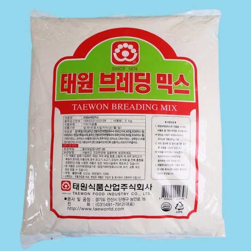 태원식품 후라이드 치킨파우더 태원브레딩믹스 5KG 브래딩 매콤한맛, 1개