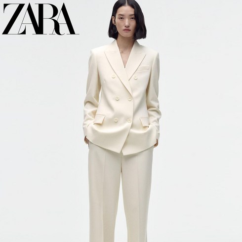 ZARA 여성 더블 블레이저 자켓 정장재킷 수트 팬츠 정장바지 2239707 712 2297707