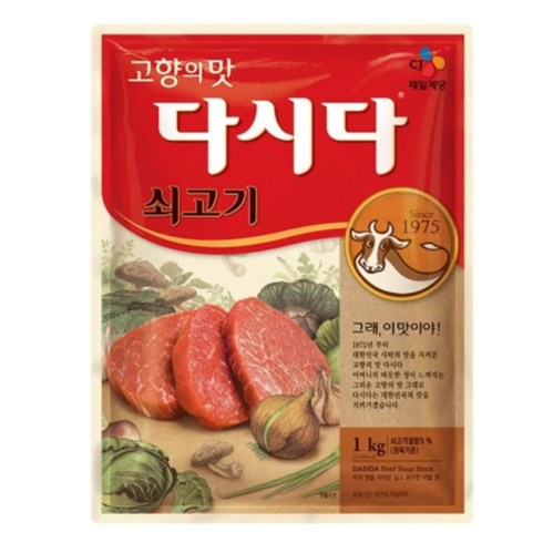 CJ제일제당 쇠고기 다시다, 1kg, 10개