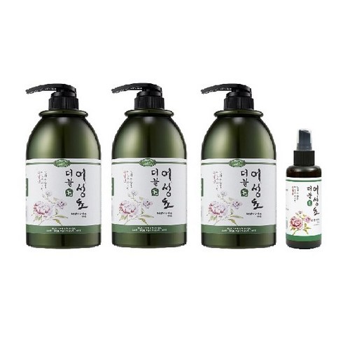 더블모 어성초 샴푸 1000ml x3개+헤어토닉 150ml x1개 4종세트, 1세트, 샴푸1000ml(3)+헤어토닉150ml(1)