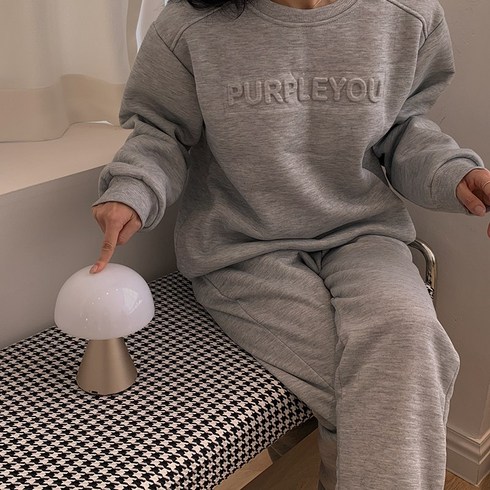 2023년 가성비 최고 겨울호캉스 - [기모안감]퍼플유 긴팔 상하세트