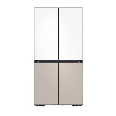 [삼성] 비스포크 키친핏 4도어 냉장고 615리터 새틴화이트+새틴베이지 RF60C9012AP6B