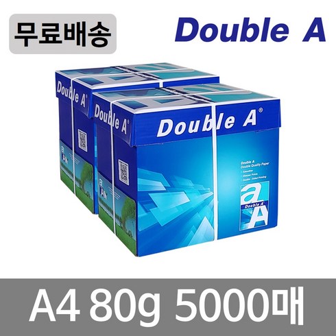 더블에이a4용지복사용지80g5000매 - 더블에이 복사용지 A4 80g 박스당 2 500매 총2박스