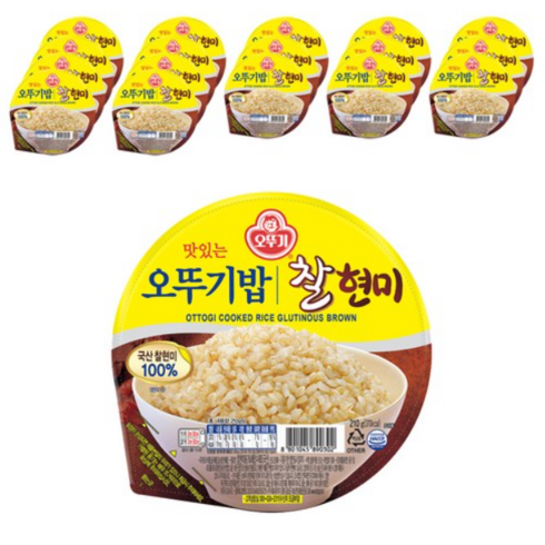 오뚜기 오뚜기밥 찰현미, 210g, 18개