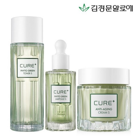 김정문알로에 피토그린 앰플 마스크팩 60매 리뷰시 젤크림 1통 - 김정문알로에 큐어 피토그린 토너+앰플+안티에이징크림, 1개