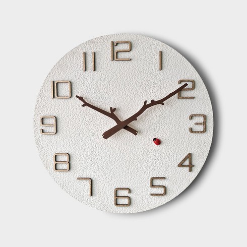화이트 벽걸이시계 가벼운 무타공 인테리어 무소음 벽시계, 무소음벽시계, 무소음벽시계