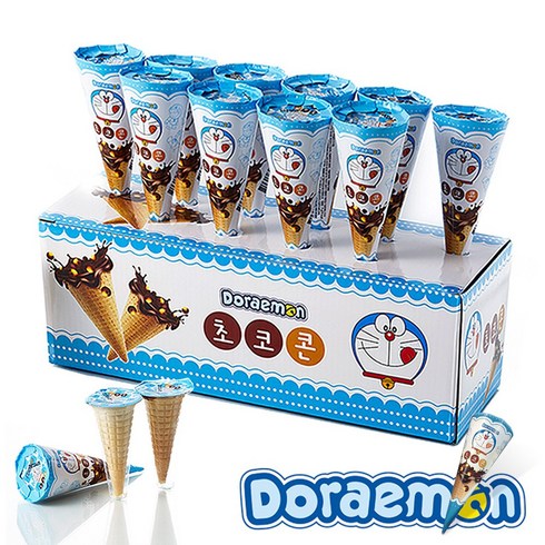 2023년 가성비 최고 초등학생간식 - 도라에몽 초코콘, 15g, 20개