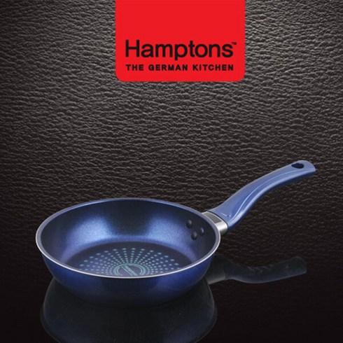 2024년 가성비 최고 햄튼 후라이팬 - [슈퍼HOT][Hamptons] 햄튼 블루 인덕션 단조 원형후라이팬 20cm, 단품, 1개