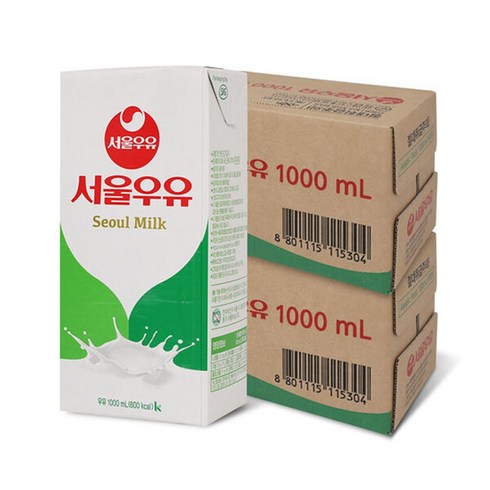 서울우유 멸균우유 1000ml x 20개, 멸균 흰우유 1000mlx20개