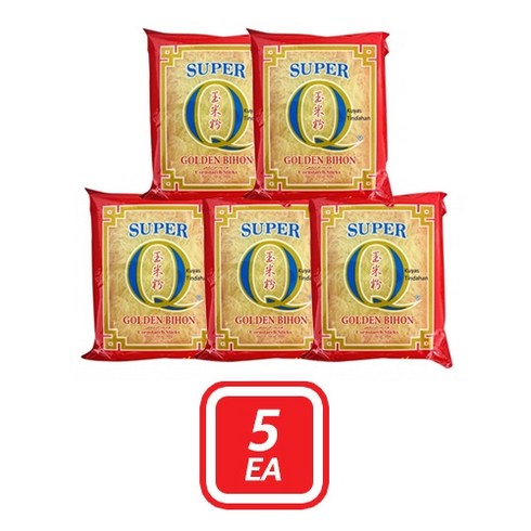 Super Q Golden Bihon Cornstarch Sticks 5 Pack Set 슈퍼 큐 골든비혼 5팩, 500g, 5개