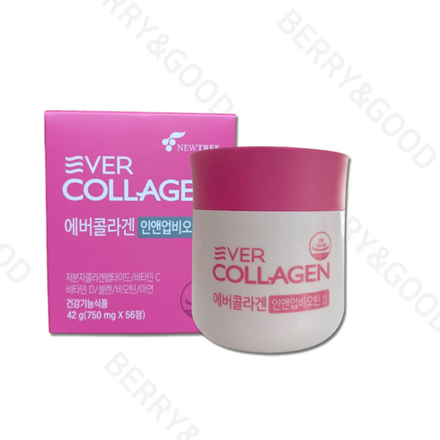 인앤업 비오틴 셀 19병탄력 부스터 디바이스 - 에버콜라겐 인앤업 비오틴 셀 750mg x 56정 x 2박스, 1개