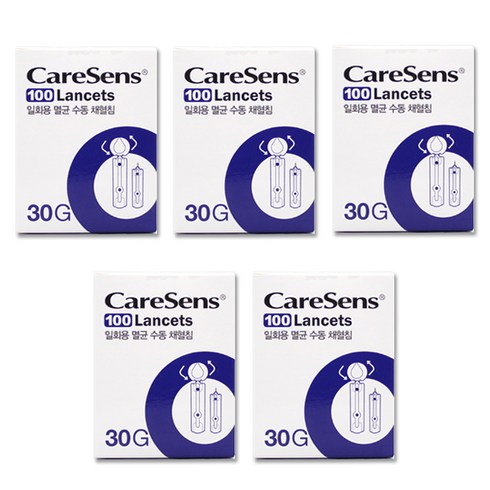 케어센스 채혈침 30g, 100개입, 5개