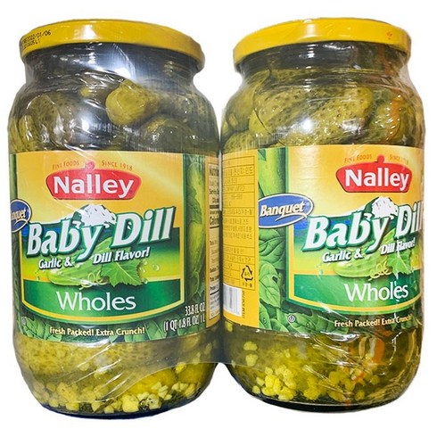 NELLEY넬리 베이비 딜 피클 2개입, 1L, 2개