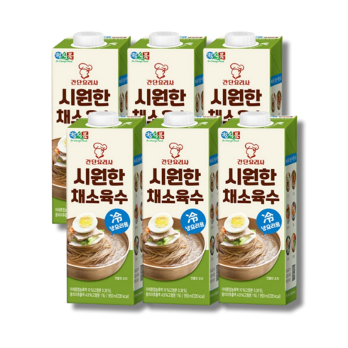 정식품채소육수 - 정식품 간단요리사 담백한 시원한 채소육수 2종 950ml 4팩 /6팩, 2.정식품 시원한 채소육수 950ml 4팩