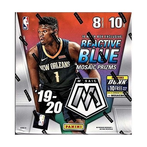 메가박스 - 파니니 프리즘 2019 20 모자이크 농구 카드 공장 밀봉 메가 박스 독점 반응성 블루 상자당 80개 자이언 윌리엄슨과 자 모란트 루키 카드를 찾아보세요