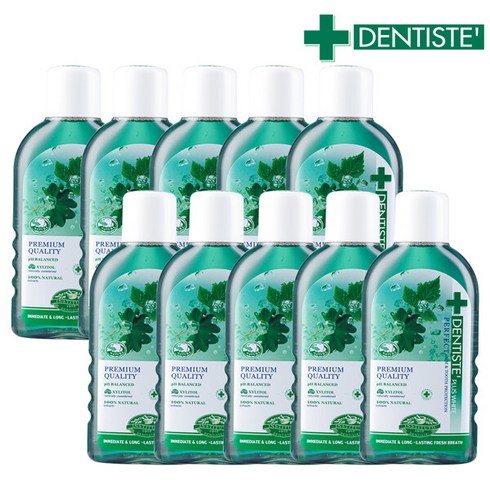 덴티스테 내추럴 오랄린스 100ml 10개, 단일속성, 1개