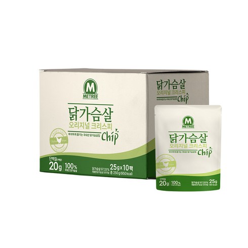 미트리 닭가슴살 크리스피칩 오리지널, 250g, 1개