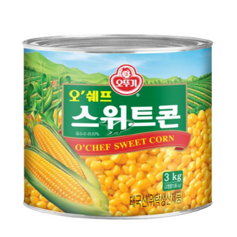 오뚜기 오쉐프 스위트콘, 3kg, 6개