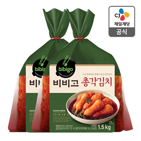 비비고 총각김치, 1.5kg, 2개