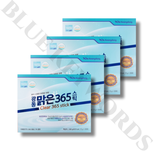 광동 맑은 365스틱 12g x 30포 x 4박스 4개월분