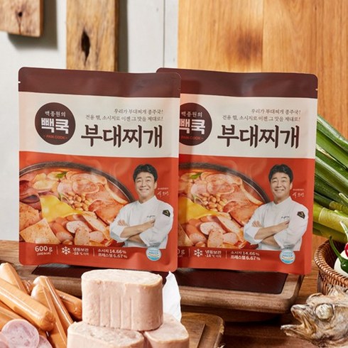 [백종원] 빽쿡 부대찌개 600g x 5개