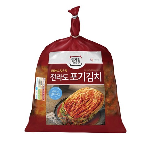 종가전라도포기김치 - 종가 전라도 포기김치 3.7kg -인증, 1개