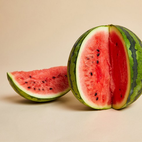 수박화채 - 당일수확 싱싱한 꿀수박 아삭아삭 과즙듬뿍 왕수박 7kg, 1박스, 꿀수박 (7~8kg 내외)